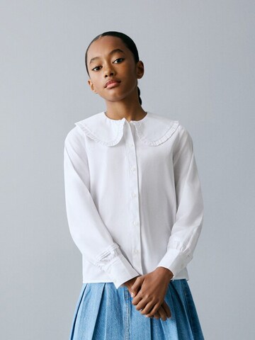 MANGO KIDS Blúzka 'CARMEN' - Biela: predná strana