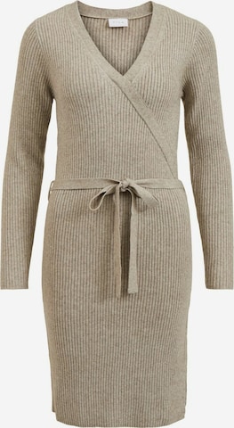 VILA Knitted dress 'RIL' in Beige: front