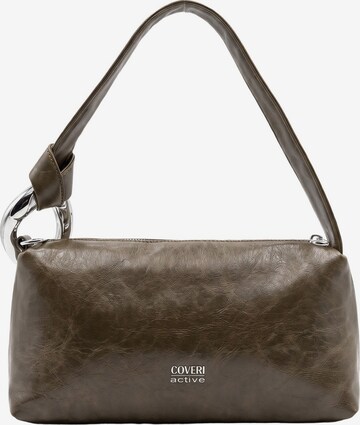 Borsa a spalla di Coveri in beige: frontale