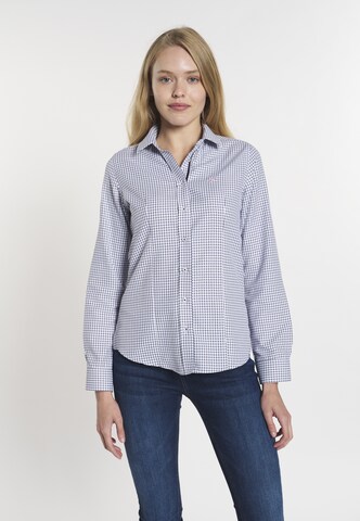 DENIM CULTURE Blouse 'IRMA' in Blauw: voorkant