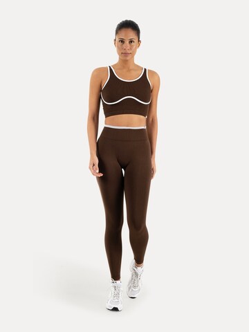 Smilodox Skinny Leggings in Bruin