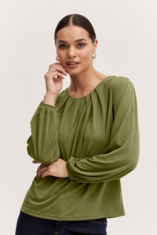 b.young Shirt 'PERL' in Groen: voorkant
