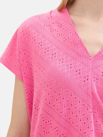 TOM TAILOR Bluse in Pink