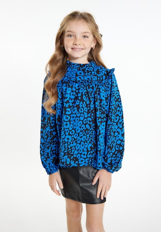 faina - Blusa en azul: frente