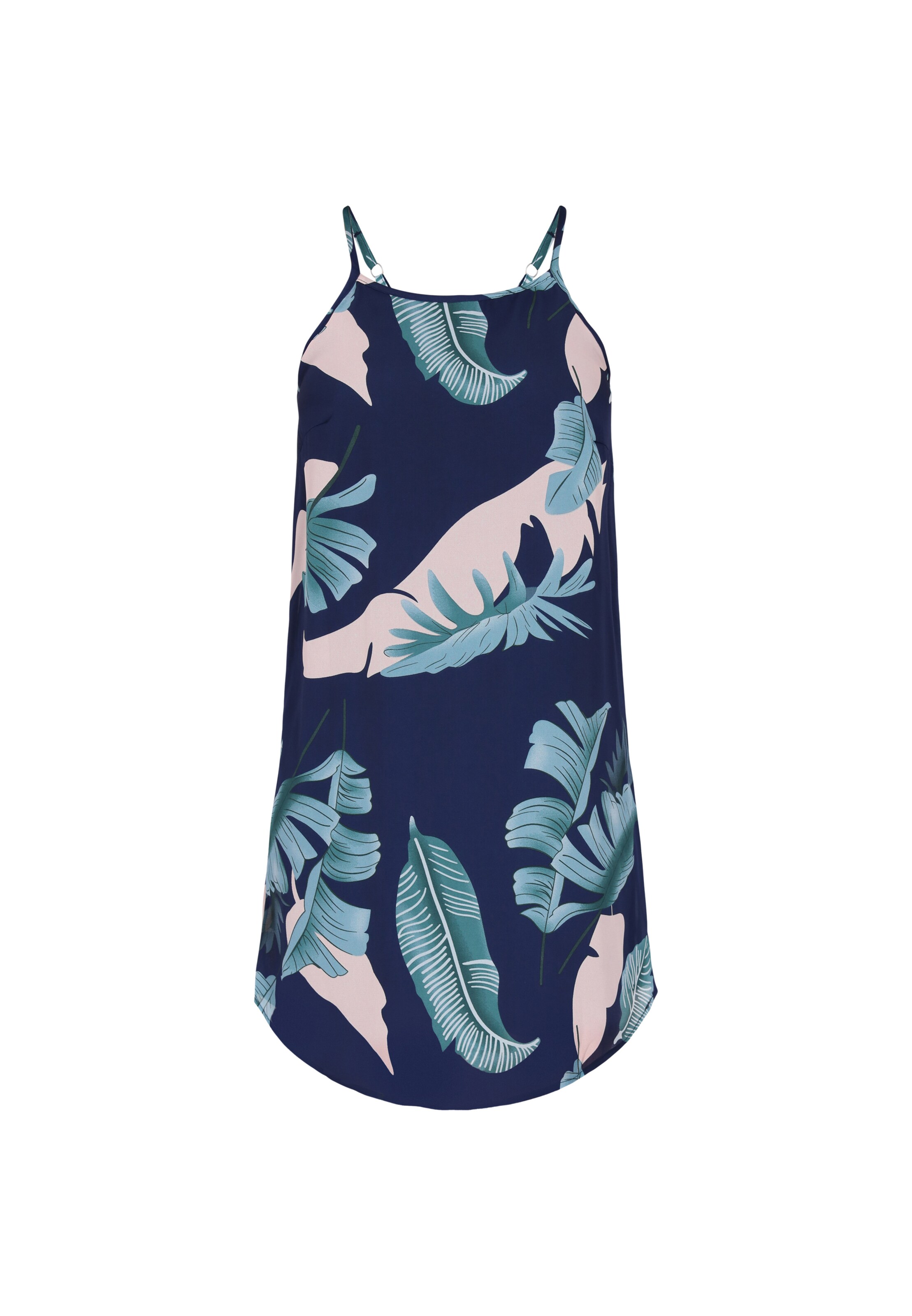 NAEMI Sommerkjole 'Fashion Look' i mørkeblå / petroleum / lyserød, Produktvisning