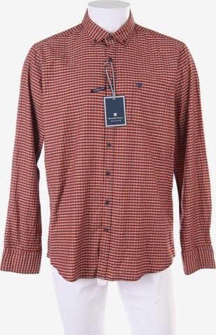 BASEFIELD Button Up Shirt in XXXL in Silver: front