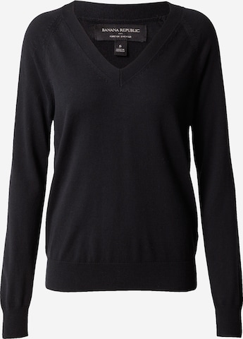 Banana Republic Sweater 'FOREVER' in Black: front