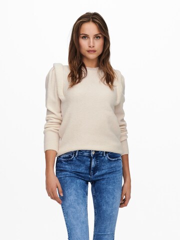 ONLY Pullover 'Sunflower' in Beige: predná strana