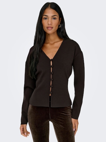 Cardigan 'JDYAstra' JDY en marron : devant