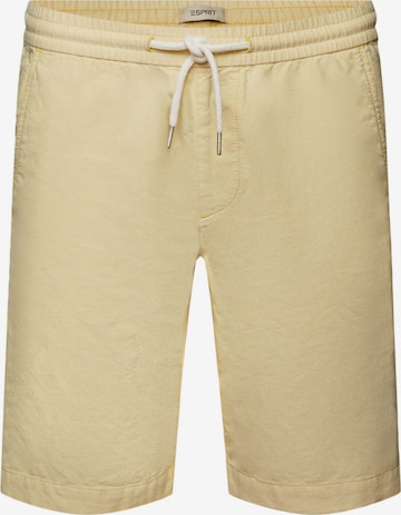 ESPRIT Regular Pants in Yellow: front