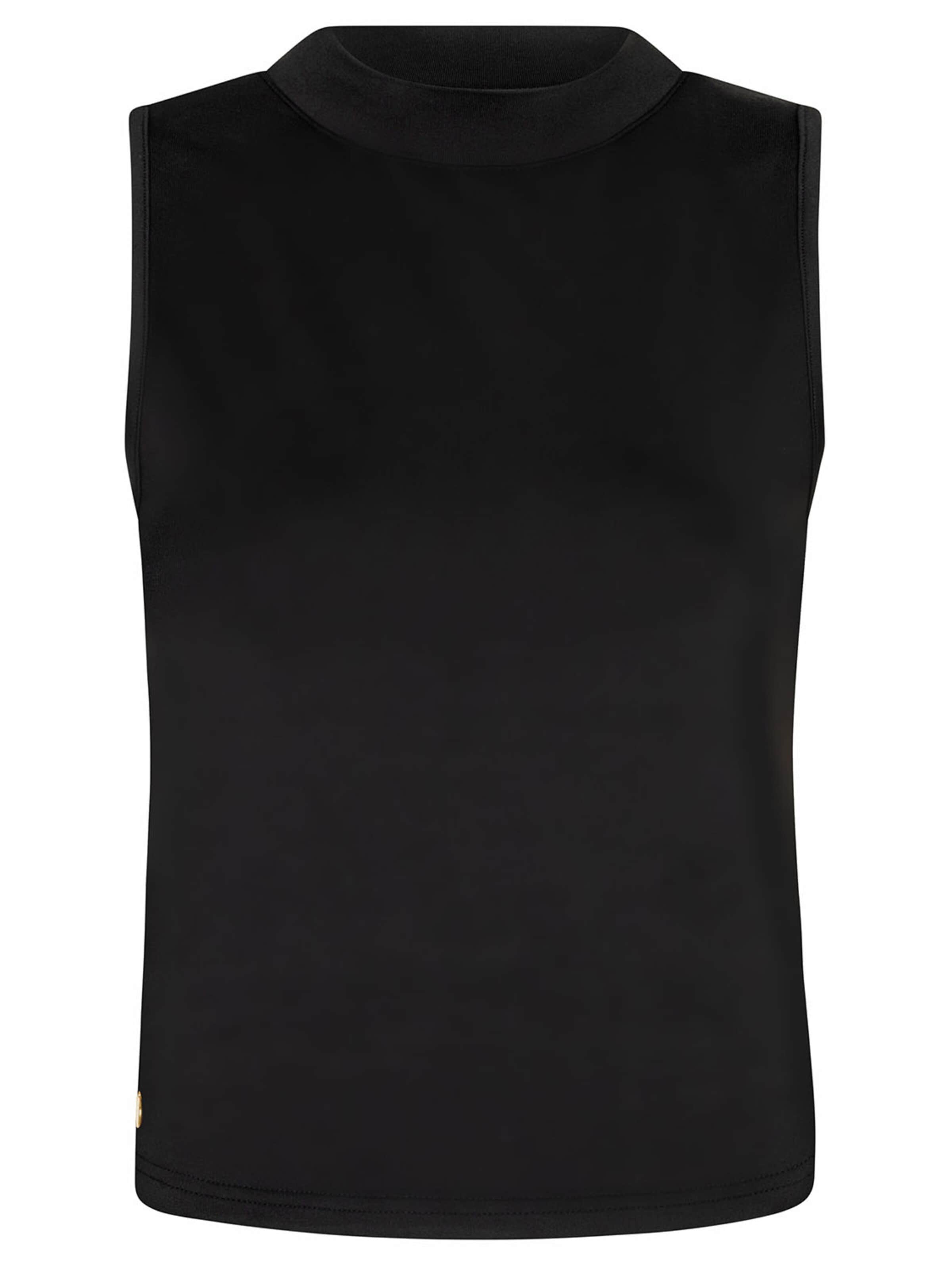 Haut 'Crop top halter Natural' Chic by Lirette en noir : devant