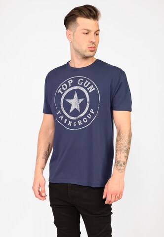 TOP GUN Shirt in Blue: front