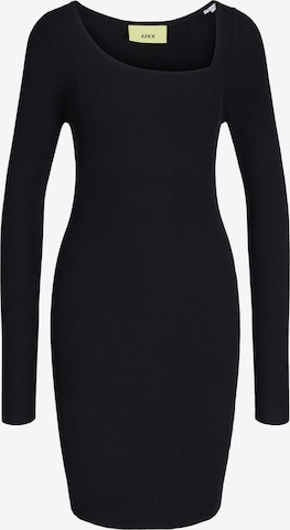 JJXXPletena haljina 'Jupiner' - crna boja: prednji dio