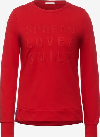 CECIL Sweatshirt in Rot: predná strana