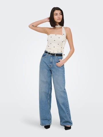 JDY Tall Wide leg Jeans 'JDYCArina' in Blauw