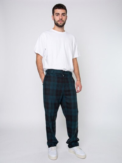 Pantaloni 'Pulford' in 50 Carhartt WIP di colore petrolio / nero, Visualizzazione prodotti