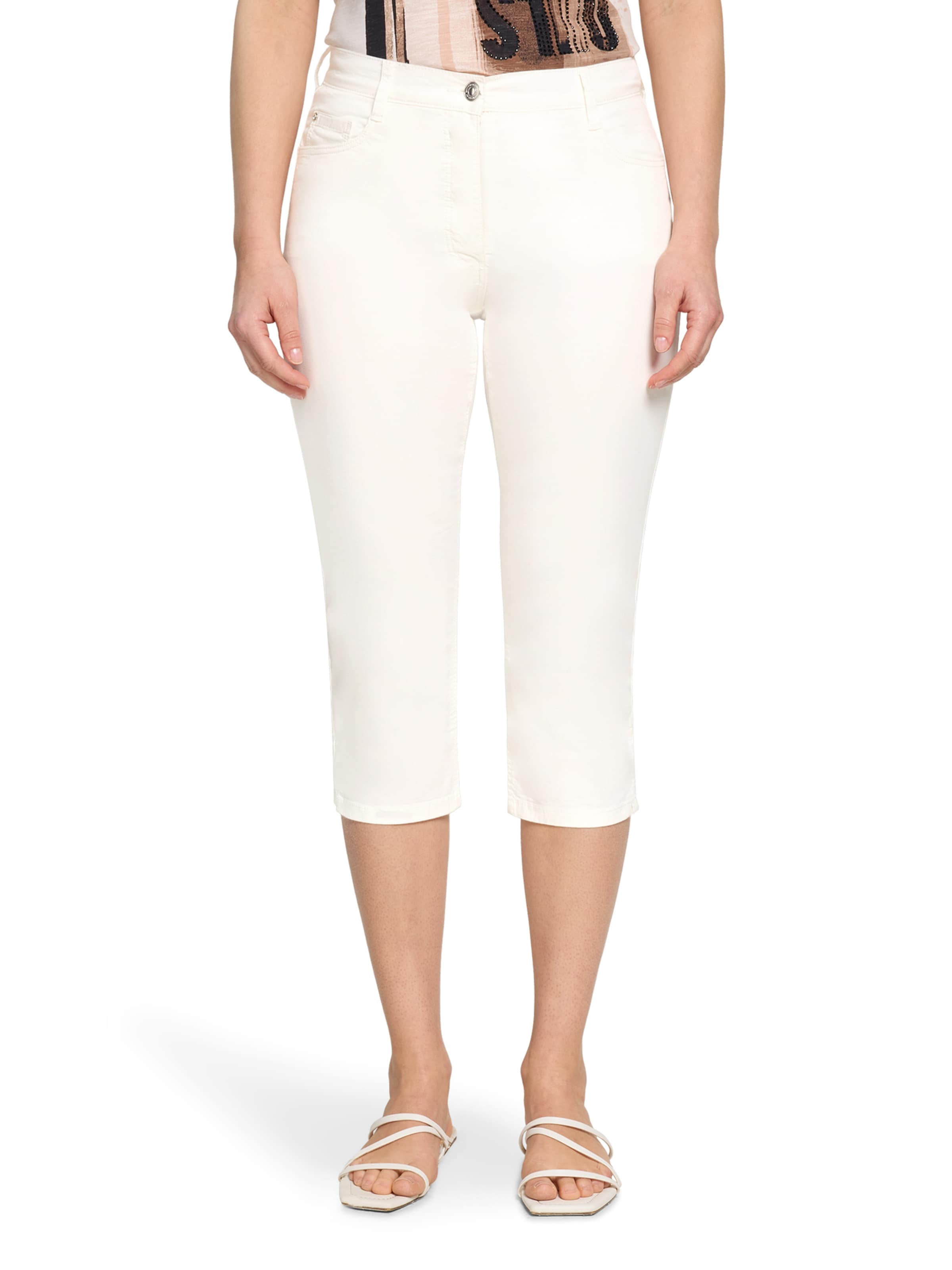 Betty Barclay Slimfit Jeans in Wit: voorkant