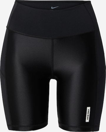 NIKE - Skinny Pantalón deportivo en negro: frente