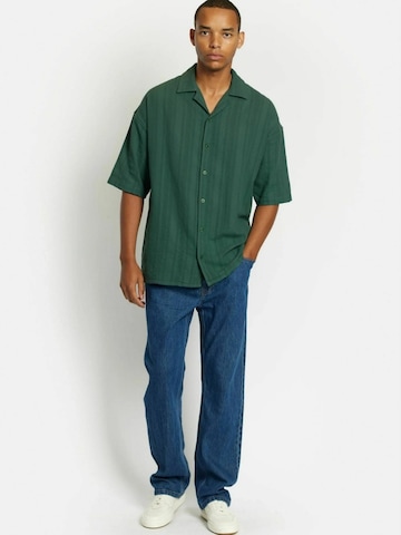 Denim Project Regular Fit Skjorte ' DPTextured ' i grøn