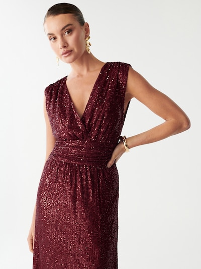 BWLDR Večerna obleka 'COTTIER' | temno rdeča barva, Prikaz izdelka