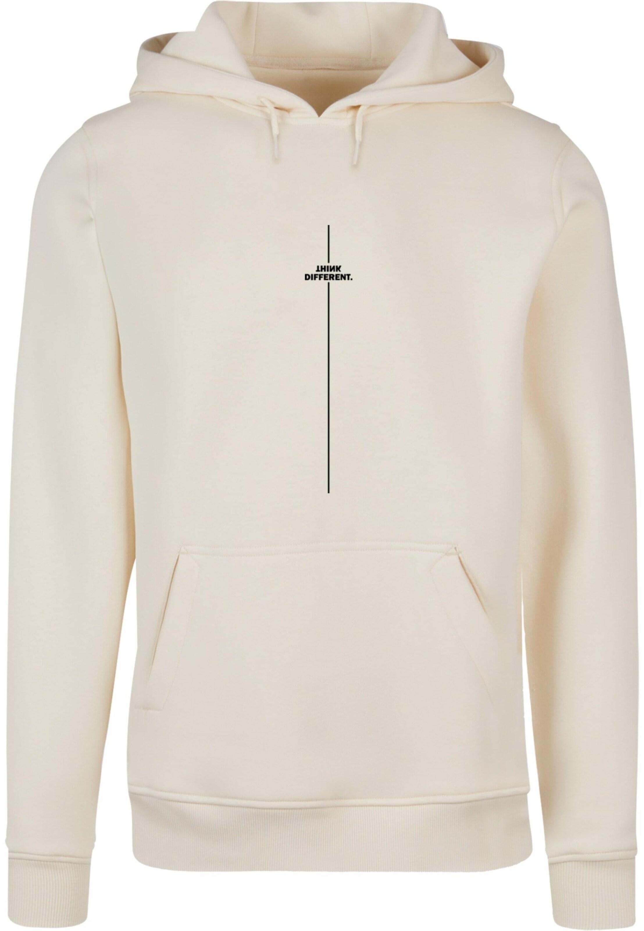 Merchcode Sweatshirt 'Think Different' in Beige: Vorderseite