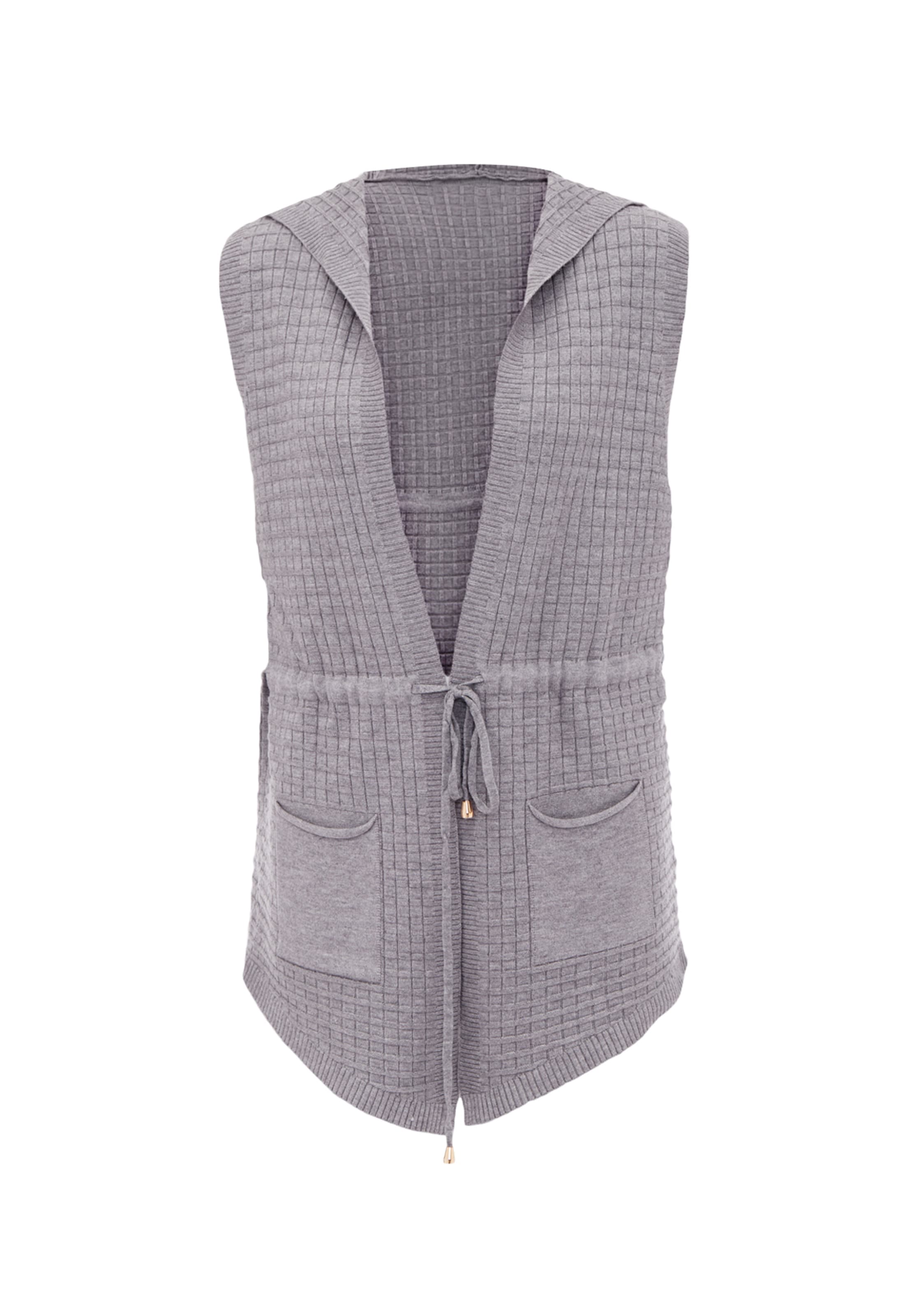 COBIE Strickjacke in Grau: Vorderseite