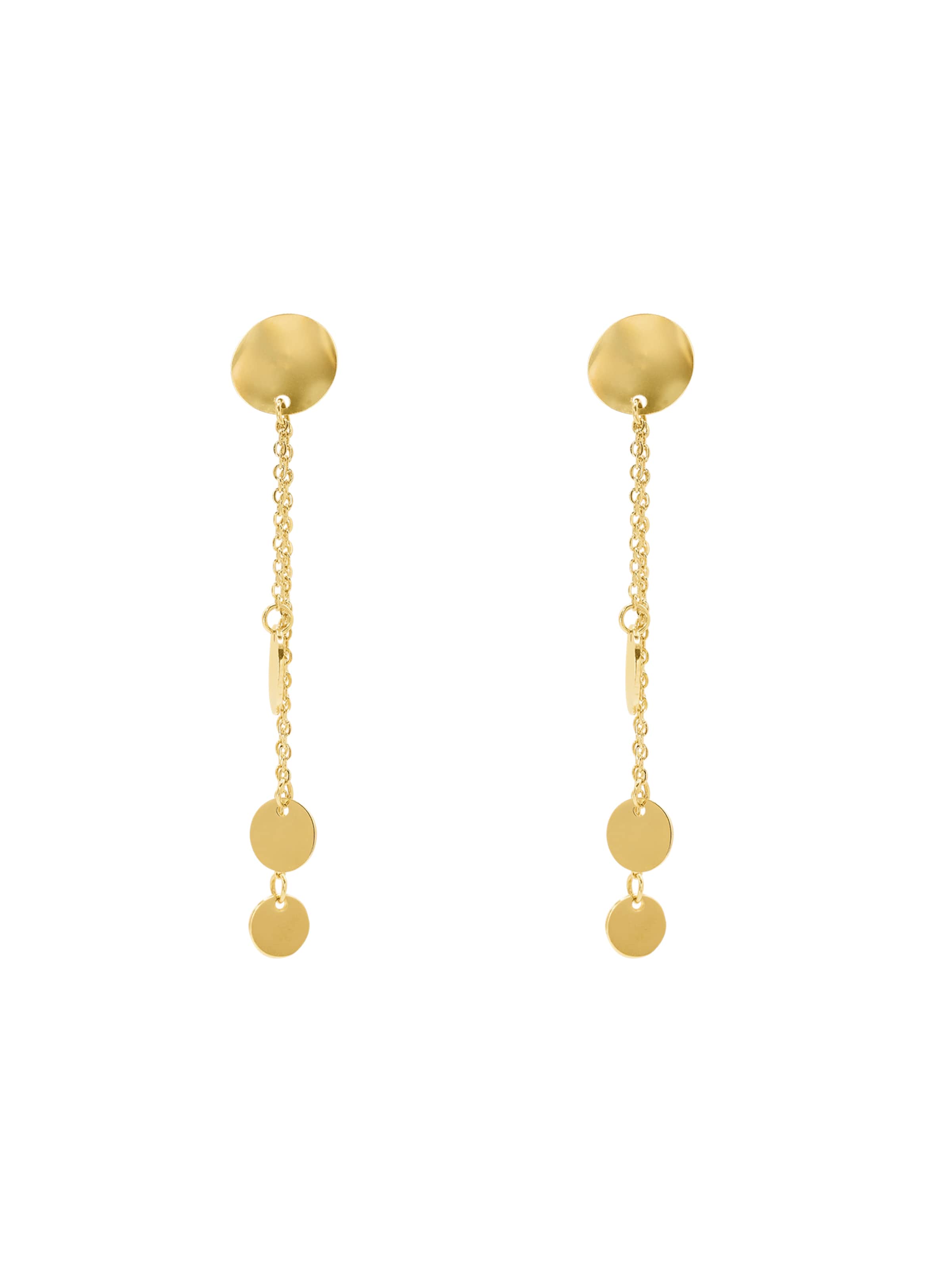 Boucles d'oreilles 'Clauda' Heideman en or : devant