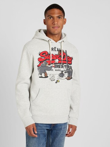 Superdry Sweatshirt 'New York' in Grau: Vorderseite
