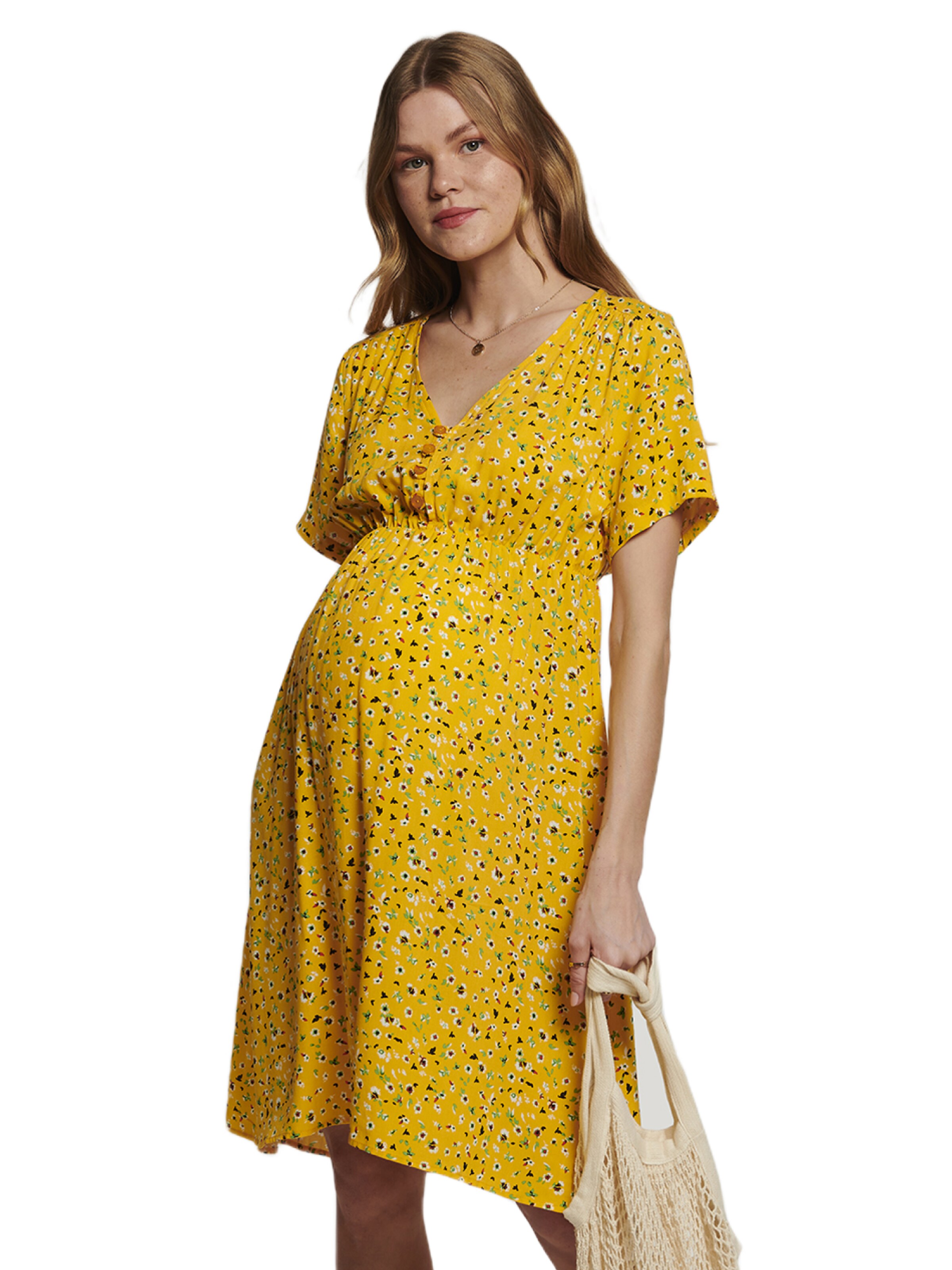 LYN MAMA Kleid in Gelb: Vorderseite
