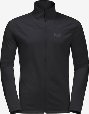 JACK WOLFSKIN Funktionele fleece-jas 'Horizon' in Zwart: voorkant