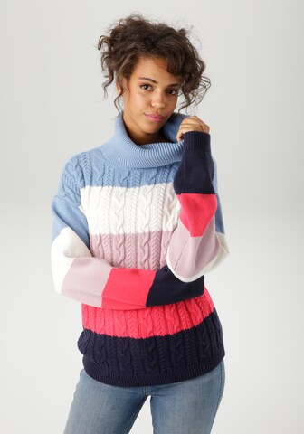 Aniston CASUAL Pullover in Mischfarben: Vorderseite