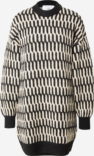 florence by mills exclusive for ABOUT YOU Robes en maille 'Windy Drive' en noir / blanc, Vue avec produit