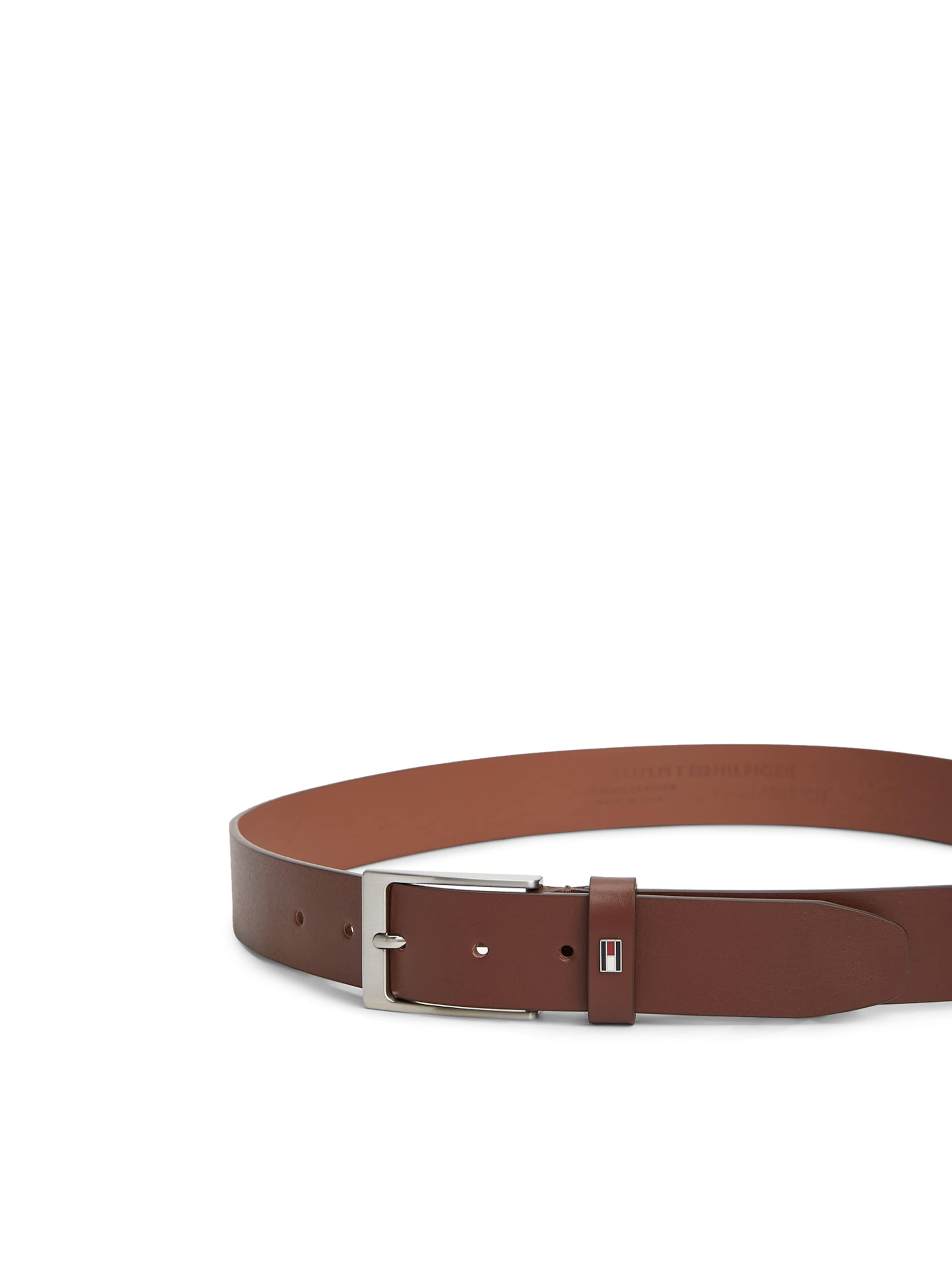TOMMY HILFIGER Bälte 'LAYTON' i brun