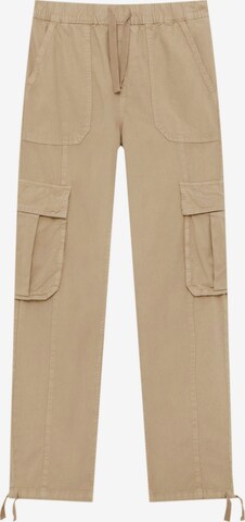 Pull&Bear Cargobukser i beige: forside