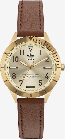 ADIDAS ORIGINALS Analoguhr 'Ao Fashion Edition Three Small' in braun / gold, Produktansicht