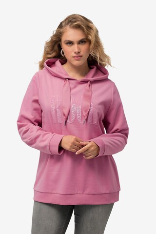 Ulla Popken Sweatshirt in Pink: front