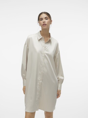 VERO MODA Blousejurk 'MERLE' in Beige: voorkant