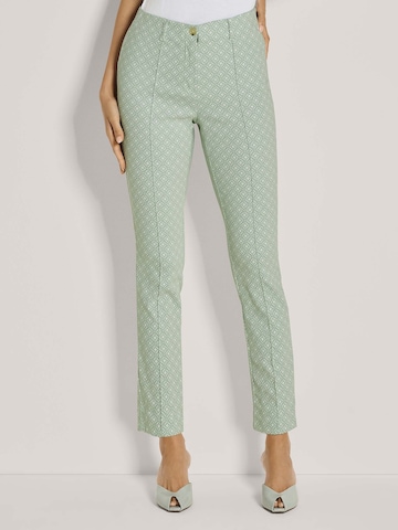 Skinny Pantalon MADELEINE en vert : devant