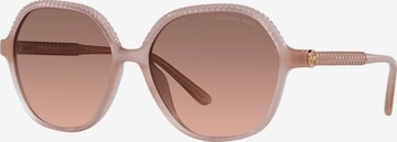 Lunettes de soleil Michael Kors en beige : devant