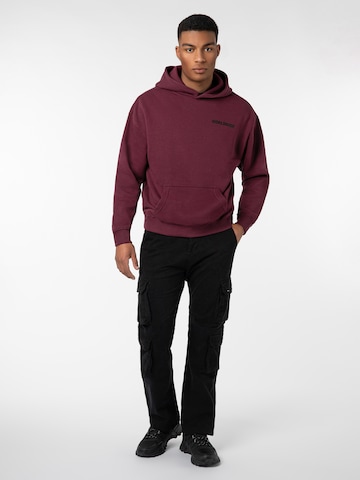 Sublevel Sweatshirt 'Worldwide' in Rood