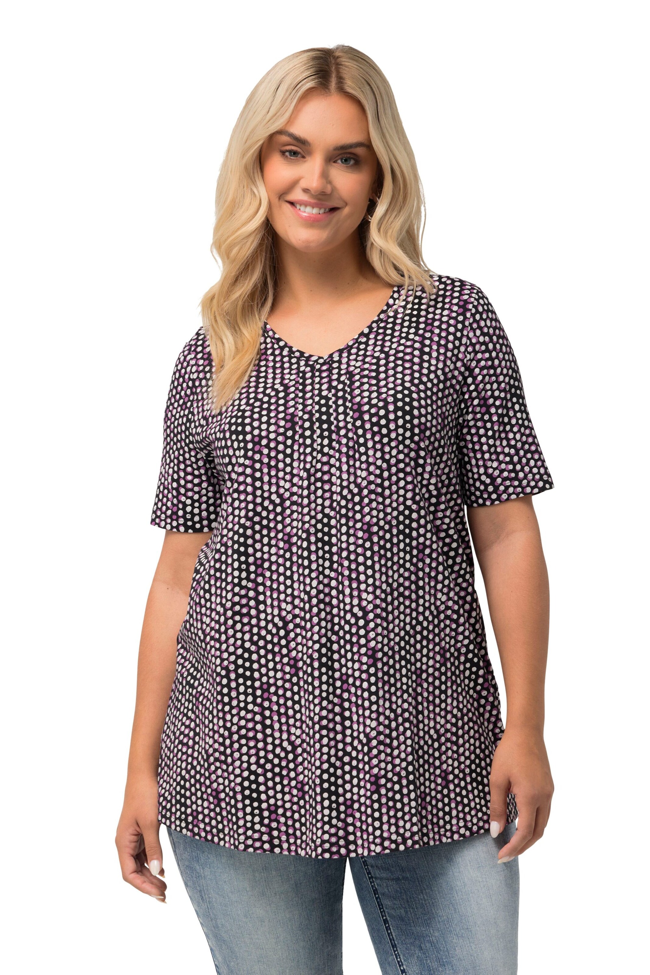 Ulla Popken Shirt in Black: front