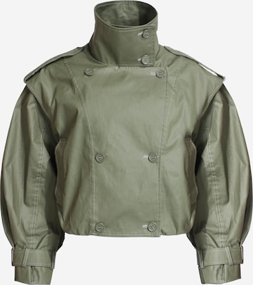 Veste mi-saison 'WAXED' AEMMI en vert : devant