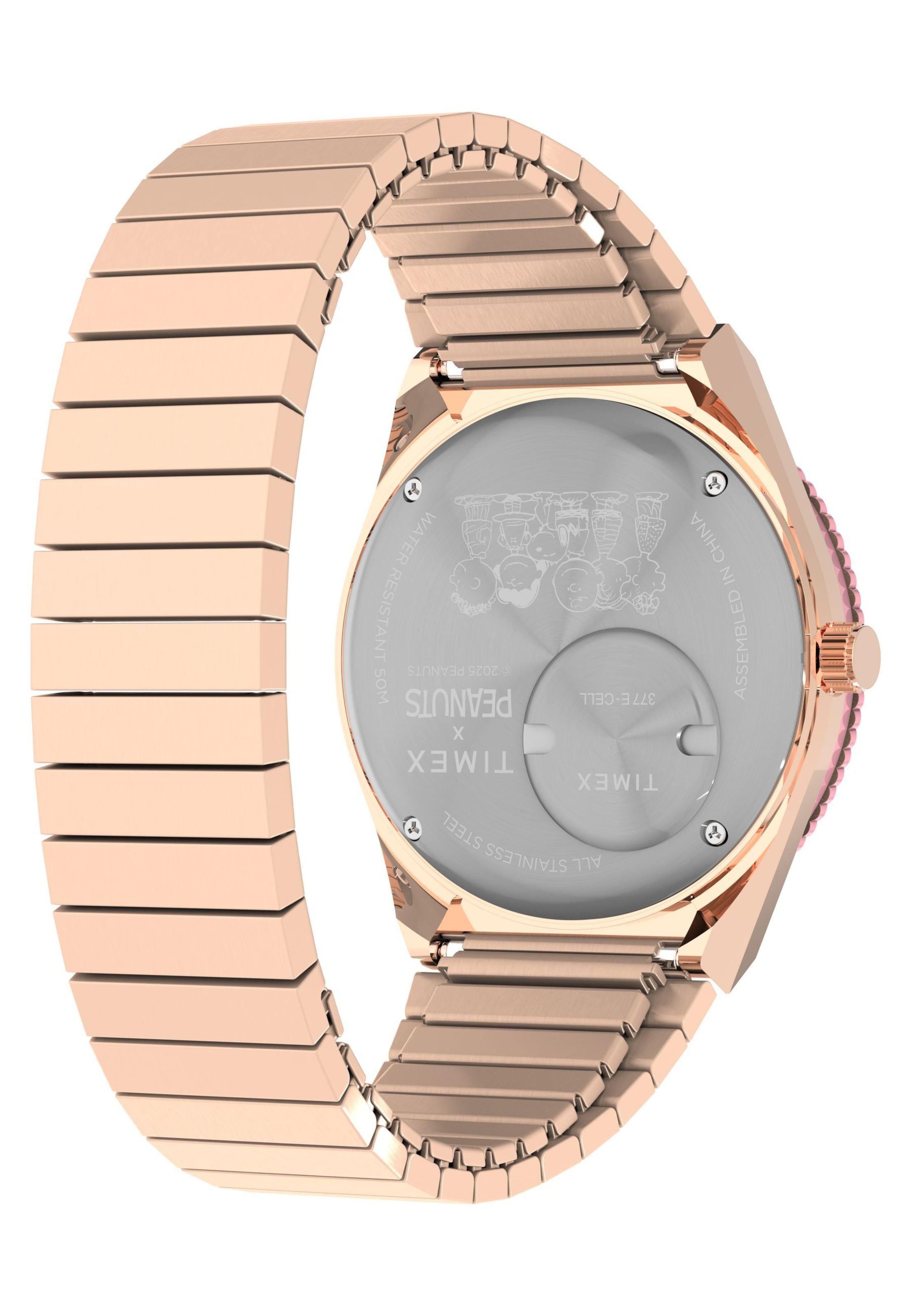 TIMEX Analog Watch 'Timex x Peanuts - In Bloom' in Pink