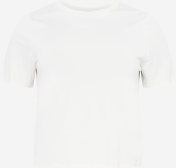 Tricou 'EVABIA' de la Vero Moda Curve pe alb: față