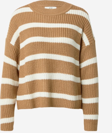 JDY Sweater 'JUSTY' in Brown: front