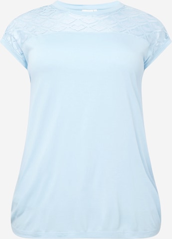 ONLY Carmakoma T-Shirt 'FLAKE' in Blau: predná strana