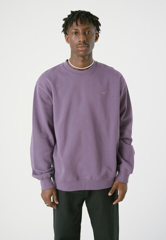 Cleptomanicx Sweatshirt 'Ligull Boxy' in Purple: front