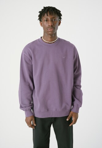 Sweat-shirt 'Ligull Boxy' Cleptomanicx en violet : devant
