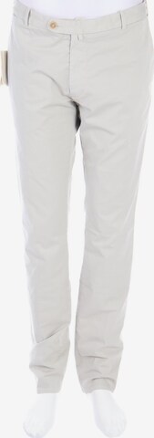 LUIGI BORRELLI NAPOLI Pants in 38 in Grey: front