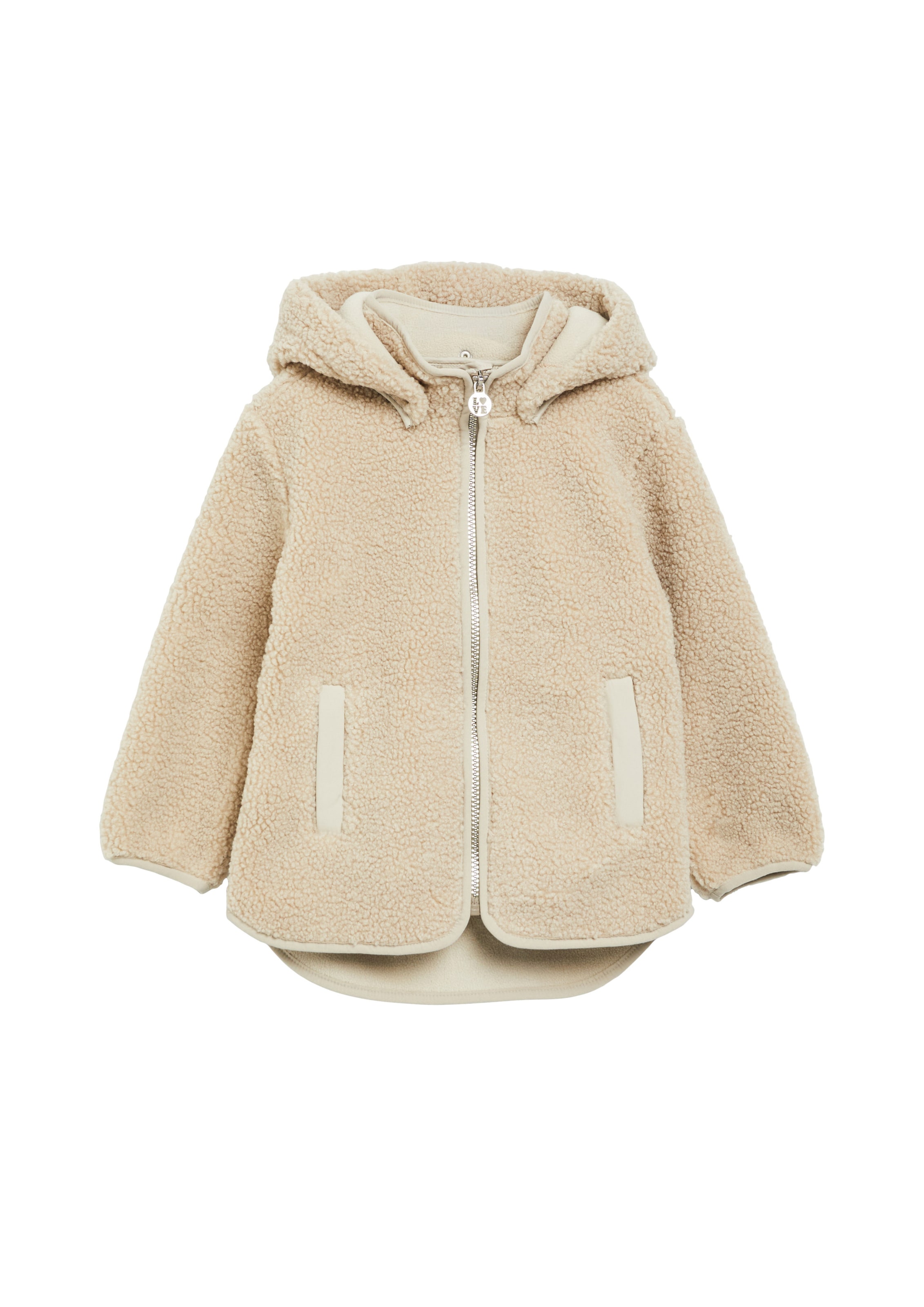 s.Oliver Fleecejacke in Beige: Vorderseite